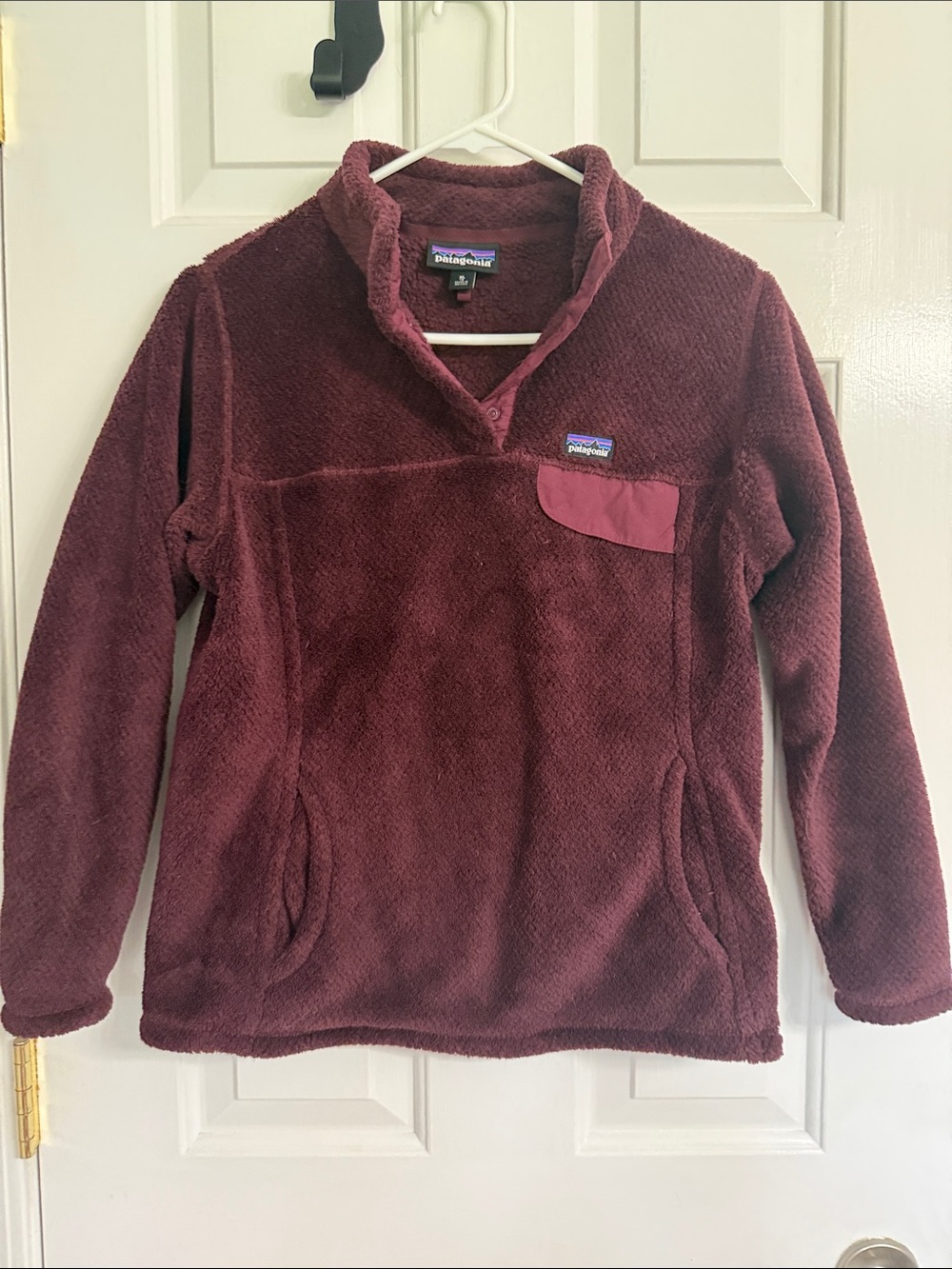 Patagonia Girl’s Fleece Pullover - Burgundy